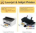 TransOurDream Tru-Heat Transfer Paper for Inkjet & Laserjet Printer (20 Sheets, 8.5x11", Dark 3.0) Printable HTV Heat Transfer Vinyl for T Shirts Iron on Transfers for Dark Fabrics (TRANS-D3-20)