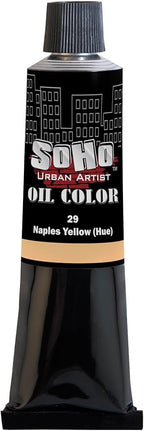Soho Urban Artist Oil Paint - Naples Yellow Hue, 170 ml Tube - Best Valued Oil Colors for Painting, Excellent Pigment Load