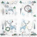 20-ct 13x13 Christmas Paper Decoupage Napkins, 3-Ply Servilletas Tissue Napkin for Dinner and Parties, Disposable Napkins (Animal Winter)