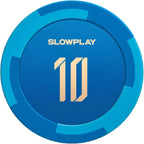 SLOWPLAY Godel Clay Poker Chips, 14 Grams Heavyweight Clay Composite, 40mm Large Chips in Bulk, Pack of 50 with Denomination of 10