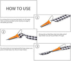Bias Tape Makers Kit of 5 Sizes 1/4" 3/8" 1/2" 3/4" 1" DIY Quilting Tools Kit for Fabric Sewing and Quilting