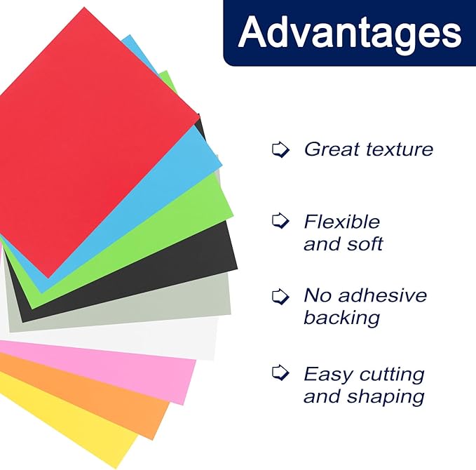 MECCANIXITY Foam Sheets Crafts 35x19 Inch 1mm EVA Craft Foam Paper Foam Sheets for Crafts Projects DIY Cosplay Modeling, Pink