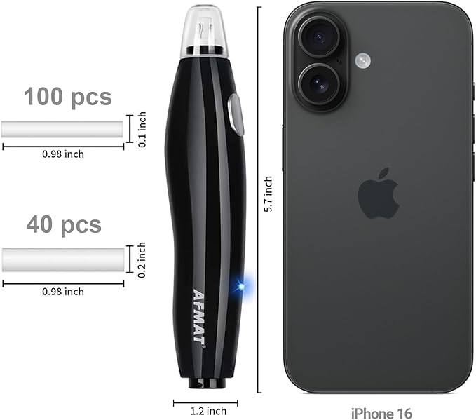 AFMAT EE04 Electric Eraser for Artists, Rechargeable Electric Eraser Kit, 140 Refills for Drafting, Electric Pencil Eraser - Battery Operated for Drawing Pencils, Crafts, Arts