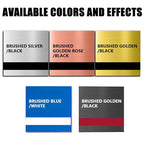 5PCS Laser Engraving Double Color ABS Plastic Sheet,Two-Tone Laserable Engraving Plastic Sheets for Name Badge,Office Label,Laser Artistic Product,Size 11.73" x 11.73",Brushed Combo
