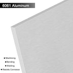 6061 T651 Aluminum Sheet Metal 8 x 8 x 1/4 Inch Flat Plain Aluminum Plate Covered with Protective Film, Heat Treatable Rectangle 6MM Aluminum Tooling Flat Metal Sheet Plate for Crafting, Industrial