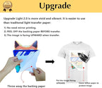 TransOurDream Upgraded Iron on Heat Transfer Paper for T Shirts (20 Sheets, 8.5x11") Iron on Transfers for Light Fabric Printable Heat Transfer Vinyl for Inkjet Printer (TOD-4)