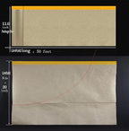 Masking Paper, Paint Masking Paper with Adhesive,20 Inch x 50 Feet Painters Paper Roll, Tape and Drape Painters Paper, for Auto Body Masking, Wall Covering and Paint Masking (6, 20 inch x 50feet)