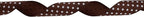 Polka Dot Grosgrain Ribbon 25 Yard Each Roll 100% Polyester (1", Coffee)