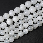 88pcs 4mm Natural White Moonstone Beads AAA Gemstone Round Loose Beads for Jewelry Making DIY Bracelets Necklaces Crystal Energy Healing Stone Beads 15" (4mm, White Moonstone)