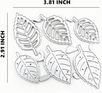 YKW Leaf Shape Metal Cutting Dies Set with Embossing Tools for Card Making Album, Scrapbooking Paper Craft DIY Kit, Includes Die Cuts Etching Stencils Stamps Thin Banner Cutting Dies