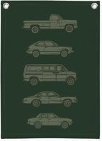 Toddler Boy Room Decor,Car Room Decor Linen Canvas Banner,Retro Car Wall Hanging Flag Banner for Little Boy Bedroom,Playroom Nursery 18x25 Inch