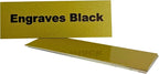 Blank Metal Plates for Laser Engraving - 4 Pack | Aluminum Sheets 0.020" Thick | CO2, Diode, Fiber Laser Compatible | Multiple Sizes & Colors (Gold (engraves black), 1x11.25 inch)