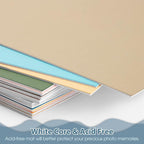 Golden State Art, 11x14 Matboard Mat Board Blanks - Assortment Color Uncut Mats for DIY Projects, Presentation Boards, Art Crafts (20 Pack)