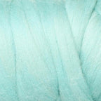 Kondoos Colored Natural Wool roving, 1 lb. Best Wool for Needle Felting, Wet Felting, handcrafts and Spinning. (Acqua, 1 lb)