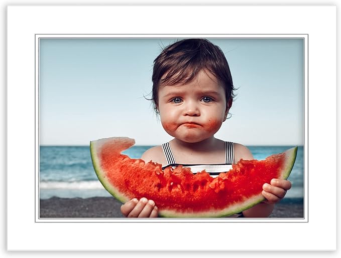 16x20 Mat for 13x19 Photo - Precut White on White Double Mat Picture Matboard for Frames Measuring 16 x 20 Inches - Bevel Cut Matte to Display Art Measuring 13 x 19 Inches - Acid Free ONE MAT