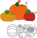 Mvchifay Cutting Dies Happy Birthday Metal Stencils Scrapbooking Tool DIY Emboss Paper Card Making (Pumpkins-14x6.5cm)