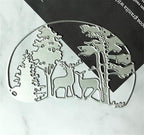 Metal Cutting Dies DIY Merry Christams Embossing Stencil Template Scrapbooking Card Making Mold Photo Album Arts Crafts Tools (Christmas Tree and Deer -12.5x10cm)