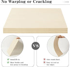 6 Pack 16 x 16 x 1/4 Inch-6mm Thick Basswood Sheets for Crafts Unfinished Plywood Sheets Boards Square Crafts Wood Sheets for DIY Laser Projects, Wood Burning, Engraving, Staining, Architectural Model