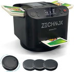 2025 New Smart 2-in-1 Automatic Card Shuffler and Dealer,Programmable Card Dealer,Card Shuffler 2 Deck,360° Rotation,Ultra Quiet,Rechargeable,Support 12 Players,with 4 Wireless Buttons (Jet Black)