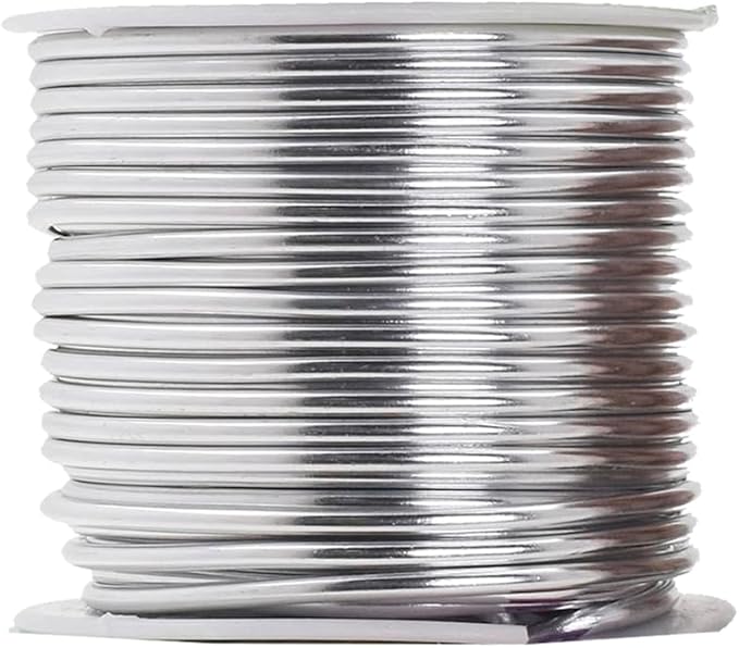 Mandala Crafts 10 Gauge Anodized Aluminum Craft Wire for Jewelry Making - 128 FT Colored Flexible Neutral Wire - Bendable for Bonsai Armature Crafting Sculpting