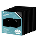 Egofine 8" x 8" Black Plexiglass Sheets 12 Pack 0.04 Inch Cast Acrylic Sheet Thick for DIY Craft Projects, Painting, Photography, Sign, Display Stand, Home Decor, Easy to Cut