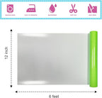 Fluorescent Green Glitter HTV Heat Transfer Vinyl 12" x6FT Glitter Vinyl for T Shirts Easy to Cut and Weed Compatible with All Cutter Machines HTV Vinyl Iron on for Cricut(Fluorescent Green)