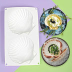 mostsom Big Sea Shell Silicone Baking Mold for Baking 3D Bakeware Chocolate Mold Cupcake Pan Cake DIY Muffin Kitchen Tool