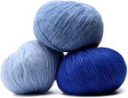 Pullu - Baby Alpaca Merino Wool Yarn Set of 3 Skeins (150 Grams) Worsted Weight - Sourced Directly from Peru - Heavenly Soft and Perfect for Knitting and Crocheting (Leaf Green)