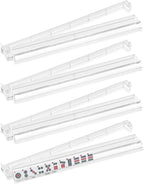 Mahjong Racks with Pushers Set of 4, Plastic American Mahjong Tile Racks Transparent, Mah Jongg Accessories Gifts for Mj Enthusiast