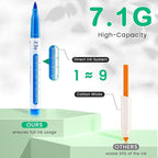 Mooking Acrylic Paint Markers Brush Tip, 36 Colors Acrylic Markers with Automatic Ink Control - 7.1G Large Capacity Quick Drying Waterproof Paint Pens for Rock, Egg, Wood, Fabric, Glass, DIY Crafts