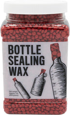 Blended Waxes, Inc. Bottle Sealing Wax, Premium Pastille Wax Seal Beads for Wine, Beer, and Liquor Bottle Closure, Seals Between 25-30 Bottles, 1 lb, Bright Red