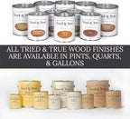 Tried & True Superior Varnish Oil Wood Finish, Gallon - Natural Pine Resin & Linseed Oil, Ideal for Interior Furniture, Tables, Countertops - Non-Toxic, Scratch Resistant & Durable