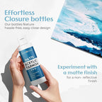 GRANOTONE Acrylic Artist's Varnish | Matte Finish | Non-Yellowing | Non-Toxic | Anti-Crazing Formula | for Pro Artists, Hobby Painters & Kids | Made in India | 200 ML (6.76 fl oz)