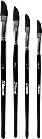 4PCS Dagger Striper Brush Set, Premium Dagger Paint Brushes Set, Professional Dagger Brush for Watercolor Acrylic Oil Gouache, Pinstriping Brush Set ，Dagger Striper Watercolor Paint Brush