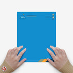 8.5 x 11" Bright Blue Color Paper Smooth, for School, Office & Home Supplies, Holiday Crafting, Arts & Crafts | Acid & Lignin Free | Regular 20lb Paper - 100 Sheets