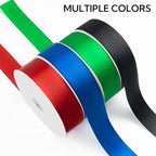 1-1/2 Inch 100 Yards Satin Ribbon Black, Solid Color Fabric Ribbon for Gift Wrapping, Wedding, Polyester Gift Ribbon for Birthday Party Decoration, Craft, Hair, Floral, Sewing