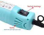 mofa Resin Heat gun,6.6ft Cable 300W Hot Air Gun for Crafting,Acrylic Paint Dryer Multi-Purpose Electric Heating Nozzle (Blue)