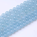60PCS 6MM Natural Cyanihalite Loose Stone Beads for Jewelry Making DIY Energy Stone Healing Power Bracelet 15"