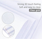 Cross Stitch Aida Fabric 14 Count, 59 by 39 Inch Large Size, Classic Reserve Cross Stitch Aida Cloth for Home DIY Embroidery Decoration