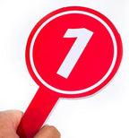 10pcs Handheld Score Paddles Foam Number Scoreboards 1-10 Voting Scoreboards for Sport Competition Classroom Voting and Answers