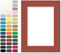 Poster Master Terracotta Matboard – 4-Ply Acid-Free Picture Mat Board with 45° Beveled Cut, Made in USA, Custom Cut to Any Size, 1/16" Thickness for Framing & Displays