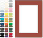 Poster Master Terracotta Matboard – 4-Ply Acid-Free Picture Mat Board with 45° Beveled Cut, Made in USA, Custom Cut to Any Size, 1/16" Thickness for Framing & Displays