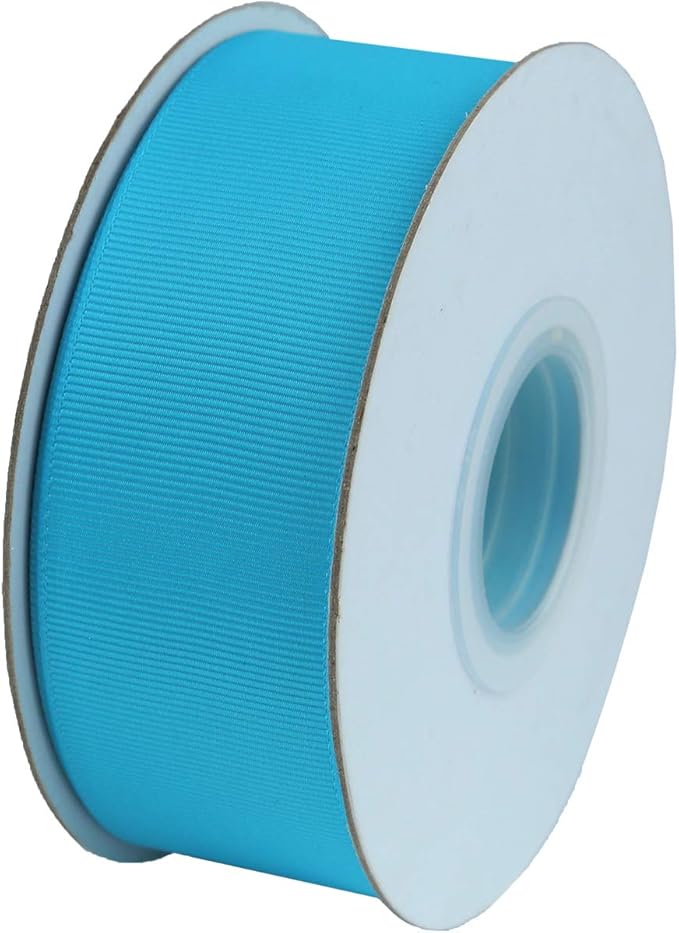 ITIsparkle 11/2" Inch Grosgrain Ribbon 25 Yards-Roll Set for Gift Wrapping Cake Decoration Party Favor Hair Braids Hair Bow Baby Shower Decoration Floral Arrangement Craft Supplies, Turquoise Ribbon