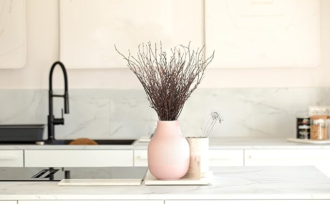 Uieke 100PCS Natural Dried Birch Twigs - 17 Inch Dried Plants Decorative Branches for DIY Crafts, Sticks for Vases Wedding Arrangements Home Wreath Decor