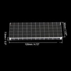 PATIKIL 5" x 2" Acrylic Stamp Block, 2 Pack Clear Stamping Block with Grid Lines Decorative Mounting Blocks Square for Scrapbooking DIY Crafts Card Making