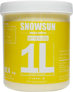 SNOWSUN Lemon Yellow Acrylic Paint, Large Bulk Heavy Body Acrylic Paint (42.4 oz, 1L) - Non Toxic Gloss Thick Art Paint for Multi-Surface, Canvas Wood Ceramic and Leather, Stone Craft, for Artists & Beginners