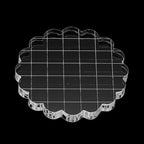 PATIKIL 2.8" Acrylic Stamp Block, 6Pcs Clear Stamping Block with Grid Lines Decorative Mounting Blocks Round for Scrapbooking DIY Crafts Card Making