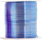 Mandala Crafts 18 Gauge Anodized Aluminum Craft Wire for Jewelry Making - 400 FT Colored Flexible Pastel Wire - Bendable for Bonsai Armature Crafting Sculpting