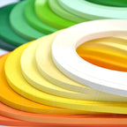 JUYA Single Color Paper Quilling Strips Set 42 Colors 100 Strips per Pack 2/3/5/7/10 mm Width Available 42 colors, width 5 mm (0.20 in)