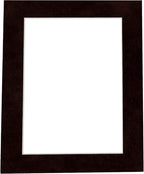 Pack of TEN 8x10 Mats Bevel Cut for 5x8 Photos - Acid Free Black Suede Precut Matboards For Pictures, Photos, Framing - 4-ply Thickness